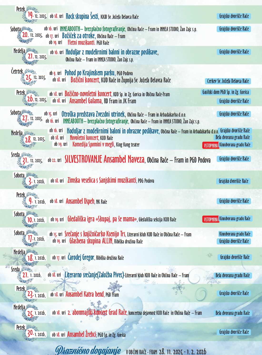 praznično dogajanje 2